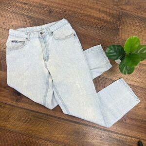 LEE 10 vintage womens lightwash dad mom jean 100% cotton high rise